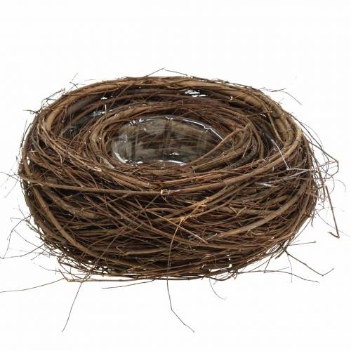 Floristik24 Korgskål påskkorg mörkbrun Ø26 / Ø15cm, uppsättning 2