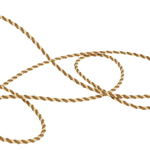 Floristik24 Sladdkräm-karamell 1mm 25m