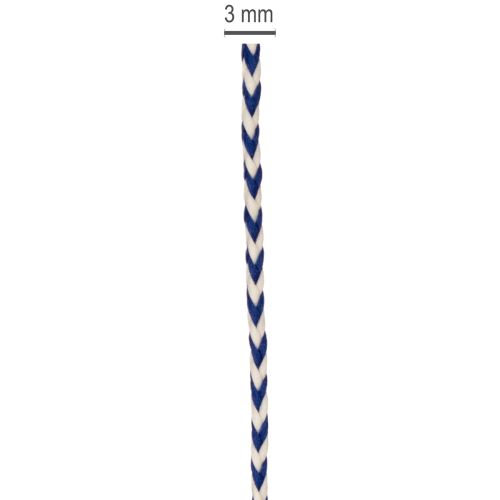 Randigt presentband/snöre för kreativ dekoration, 3 mm tjockt, 20 m långt | Floristik24.se