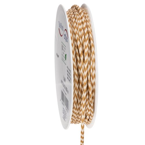 Presentband, tvåfärgat snöre, 3 mm, 20 m köpa | Floristik24.se