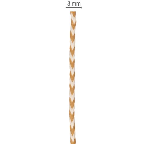 Presentband, tvåfärgat snöre, 3 mm, 20 m | Floristik24.se