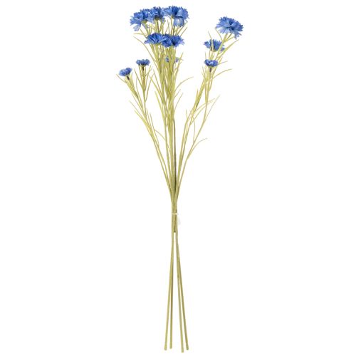 Artikel Konstgjord blåklintblomma för elegant vardagsrumsdesign, sommardekoration, 68 cm, 4 stycken