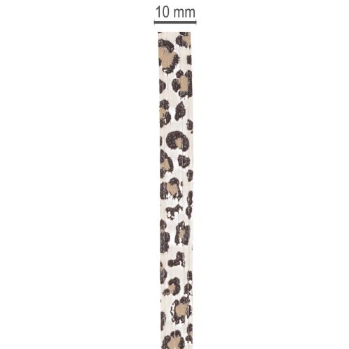 Presentband leopardmönster för kreativ dekoration, krullband 10mm 100m | Floristik24.se