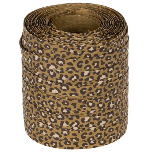 Lockigt band, leopardmönster,