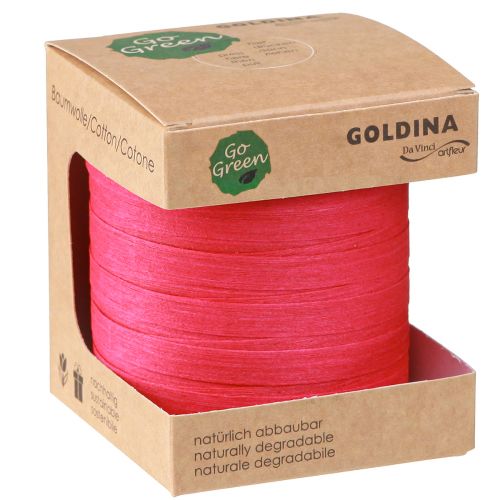 Artikel Curlingband hållbart presentband rosa 10mm 100m