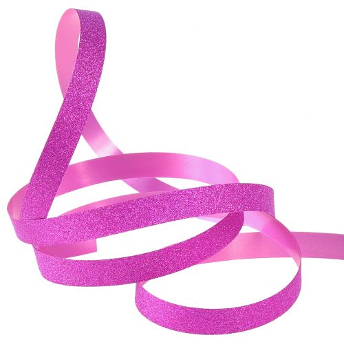 Artikel Presentband med Glitter Magnetico Metallic Pink 10mm 100m