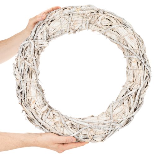 Rund kvistkrans för pyssel och dekoration, dörrkrans 50 cm | Floristik24.se