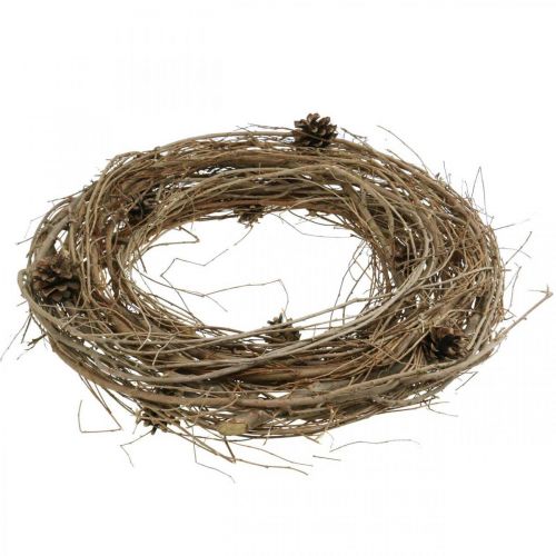 Floristik24 Kvistkrans alm naturkrans deco krans natur Ø45cm