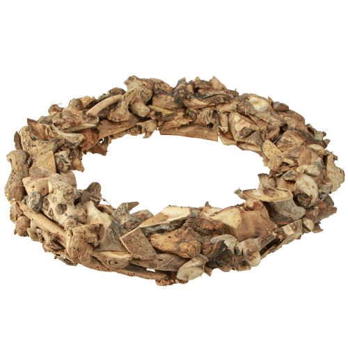 Artikel Kransrotsträ naturlig träkrans rustik bordsdekoration Ø40cm