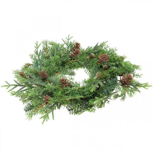 Floristik24 Julkrans med kottar adventskrans konstgjord Ø40cm