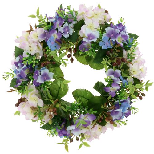 Krans Hortensia/Bär Lila Ø30cm