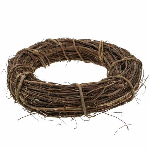 Floristik24 Dekorativ kranspil Ø25cm naturlig dörrkrans eller väggkrans
