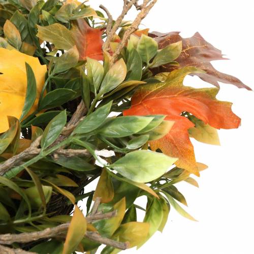 Artikel Höstens krans konstgjorda gröna, gula, orange Ø45cm