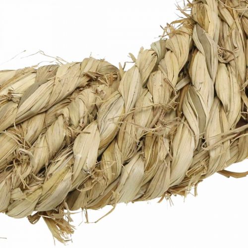 Floristik24 Halmkrans flätad Ø30cm dekorativ krans naturlig dörr dekorationshalm