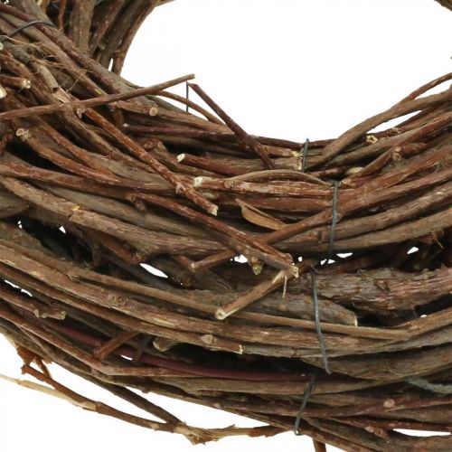 Floristik24 Deco Wreath Vine Ø25cm Brun Naturlig krans av kvistar bordsdekoration