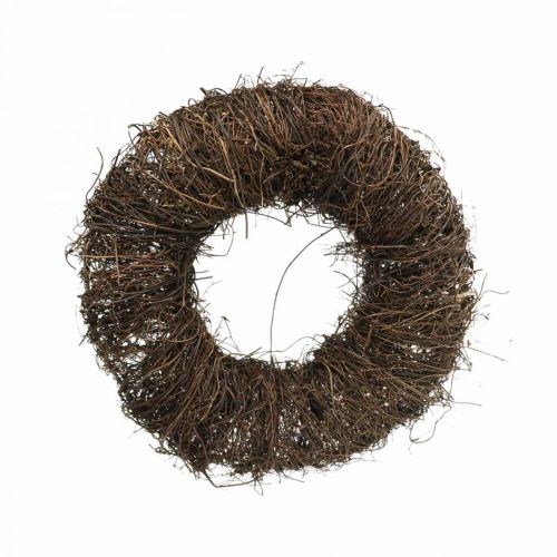 Floristik24 Vine Wreath Mörkbrun Naturlig dekorativ krans gjord av vinstockar Ø25cm