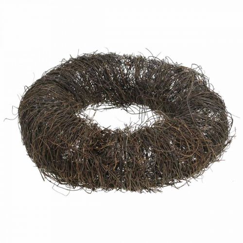 Artikel Vine krans mörkbrun krans för väggdekoration naturlig krans trä Ø35cm