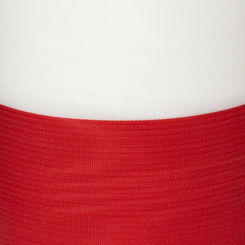 Vitt och rött moiréband med krans, 125 mm - sorgband, dekorationsband, rosettband, festband, 25 m rulle | Floristik24.se