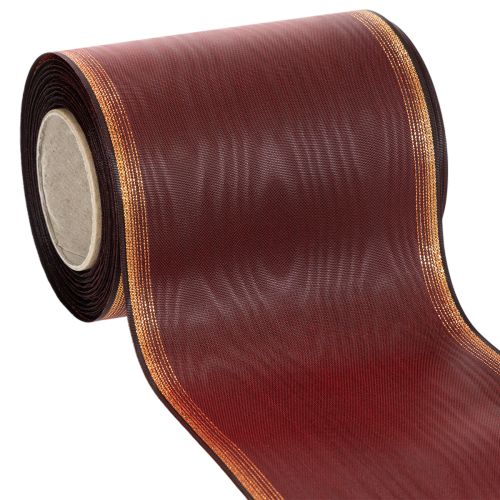 Kransband Bordeaux Moiré 125mm dekorationsband köpa | Floristik24.se