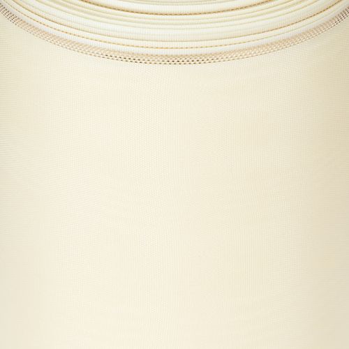 Artikel Krämfärgat kransband med guldkant, supersatin, 125 mm brett, 25 m långt - Vattentätt, perfekt för datorutskrift och miljövänligt