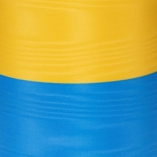 Blått och gult moiréband, 100 mm, nationellt band, klubbband, dekorativt band, festligt sorgband, acetat | Floristik24.se