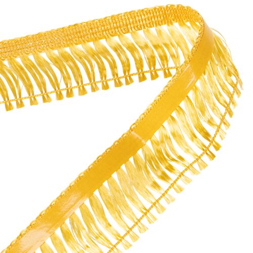 Kransband tofsar fransar gyllene självhäftande fransar 40mm 25m | Floristik24.se