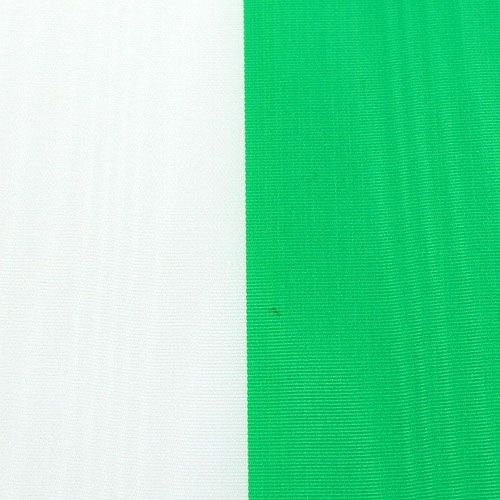 Artikel Kransband Moiré grön-vit 100mm 25m