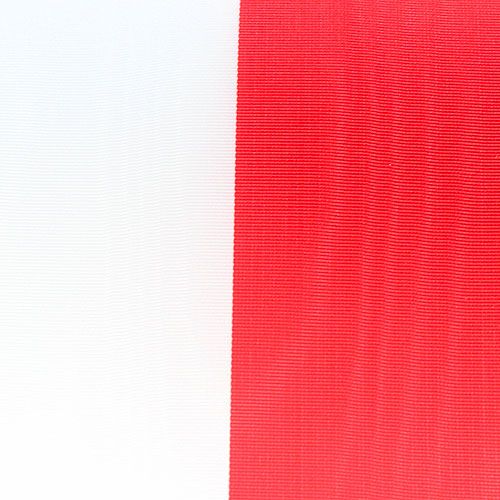 Artikel Kransband moiré vit-röd 100 mm