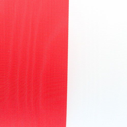Artikel Kransband moiré vit-röd 75 mm