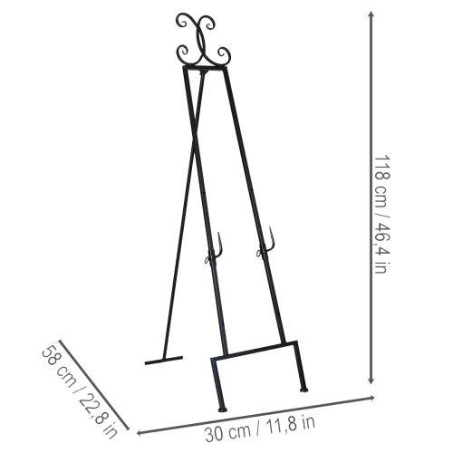 Artikel Dekorativ kranshållare med stabil bas, perfekt som ett mångsidigt tillbehör, 118 cm