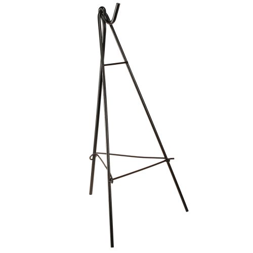 Kranshållare stående med krok svart metall staffli H56cm