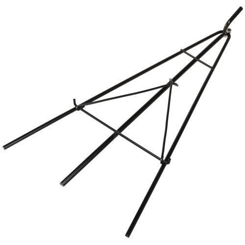 Artikel Kranshållare stående med krok svart metall staffli H56cm