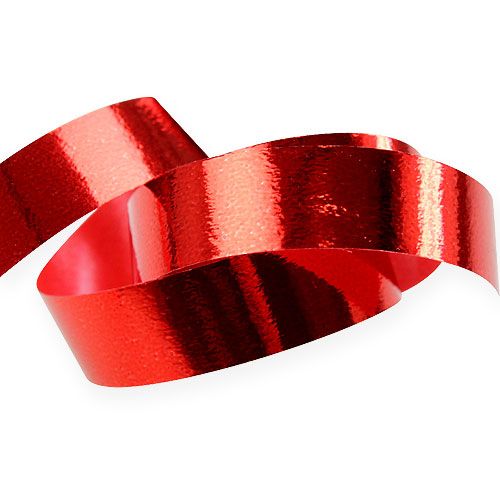 Artikel Glänsande lockband 10mm 250m rött