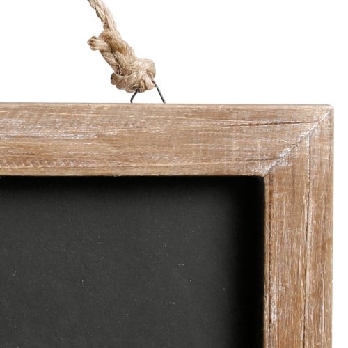 Floristik24 Svarta tavla för upphängning av vintage träskiva natur 40×30cm