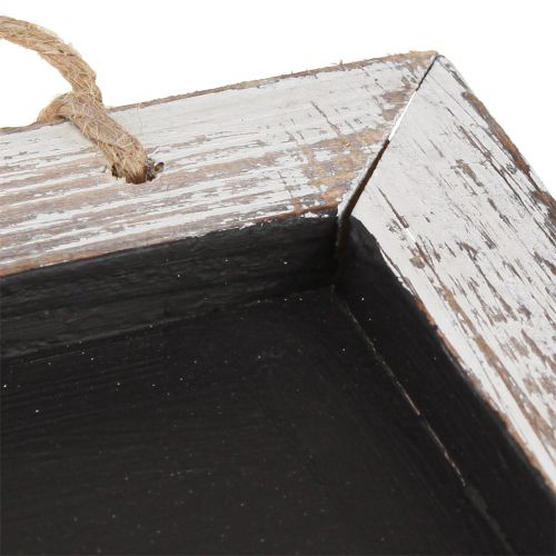 Artikel Svarta tavla för upphängning av vintage svart vit 24,5×20cm 2st