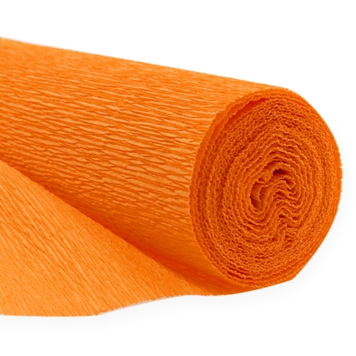 Florist crepepapper orange 50x250cm
