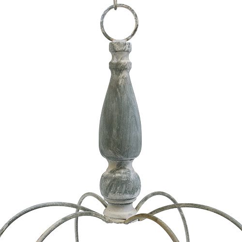 Floristik24 Krona för hängande grå Ø30cm H45,5cm