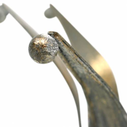 Floristik24 Crown metall gyllene antik look Ø13,5/17,5 cm set om 2