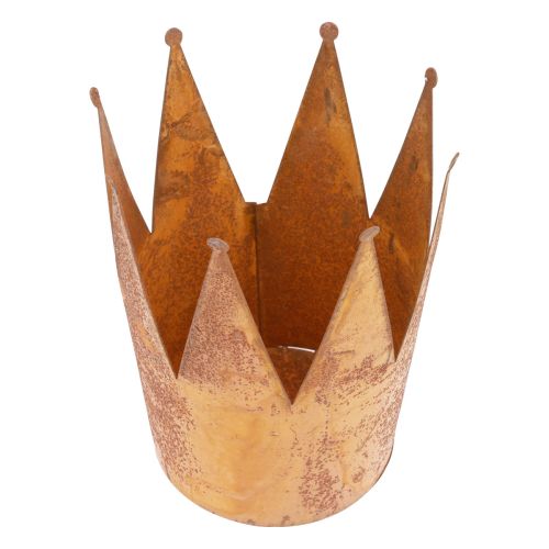Artikel Växtkruka rost dekorativ skål metall dekorativ krona vintage Ø16cm
