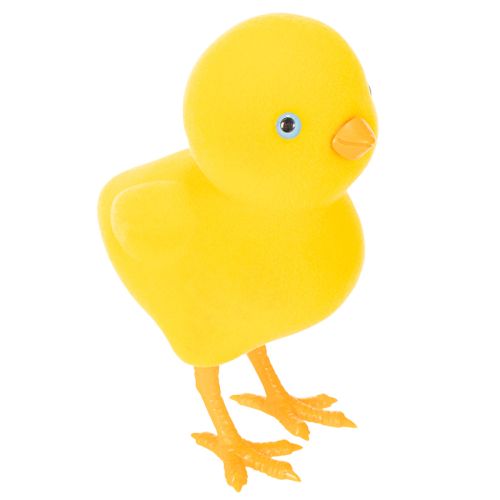 Floristik24 Kycklingdekoration till påsk, borddekoration, återanvändbar vardagsrumsdekoration, 16 cm, 2 stycken