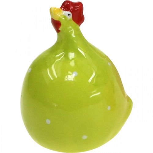 Floristik24 Dekorativ kyckling keramik dekorativ figur påsk färgglad assorterad H6cm 6 stycken