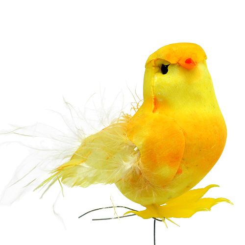 Floristik24 Chick on wire gul 5,5cm 12st