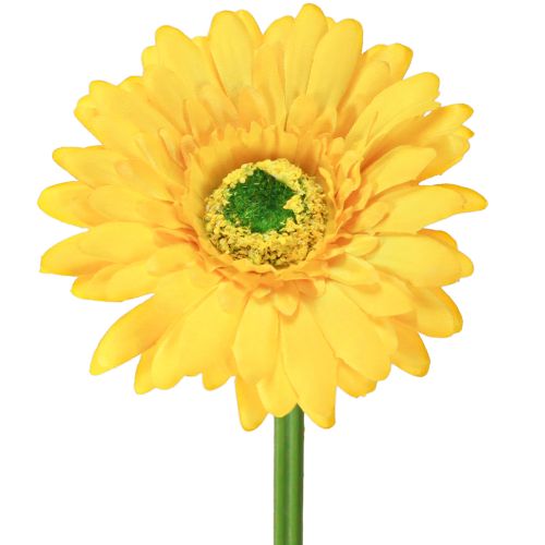 Artikel Konstgjorda blommor Gerbera solgul trädgårdsblomma 47cm