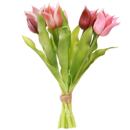 Artikel Konstgjorda Blommor Krontulpaner Lila Rosa 7 st i knippe 34cm