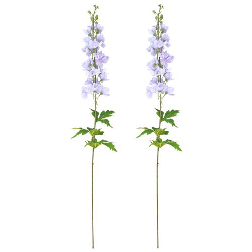 Artikel Konstgjorda blommor Delphinium ljuslila på stjälk 90cm 2st