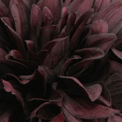 Artikel Konstgjord dahlia med stora blommor i vinröd L58cm