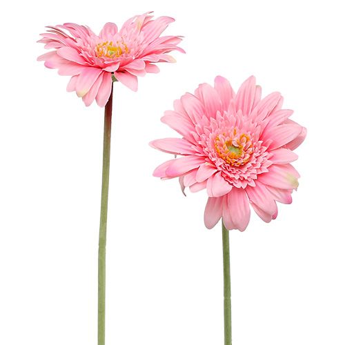 Floristik24 Konstgjord gerbera rosa Ø10cm L53cm 6st