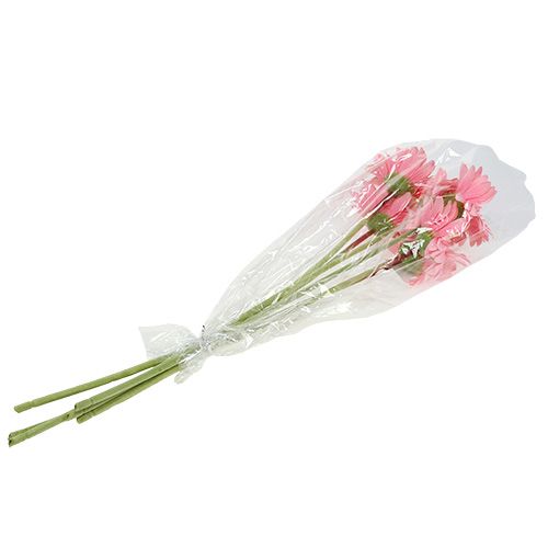 Floristik24 Konstgjord gerbera rosa Ø10cm L53cm 6st