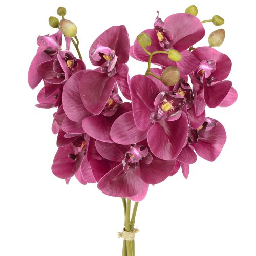 Artikel Konstgjorda orkidéer lila konstgjorda blommor som riktiga 56cm 3 st