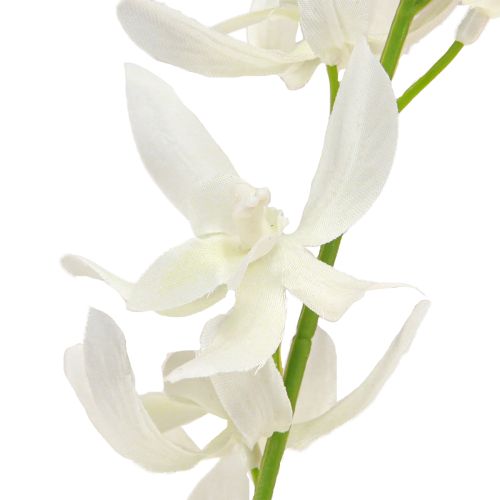 Artikel Konstgjord orkidégren Kräm Vita Blommor L90cm 2st